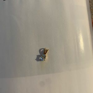 SS .925 Aquamarine Pendent